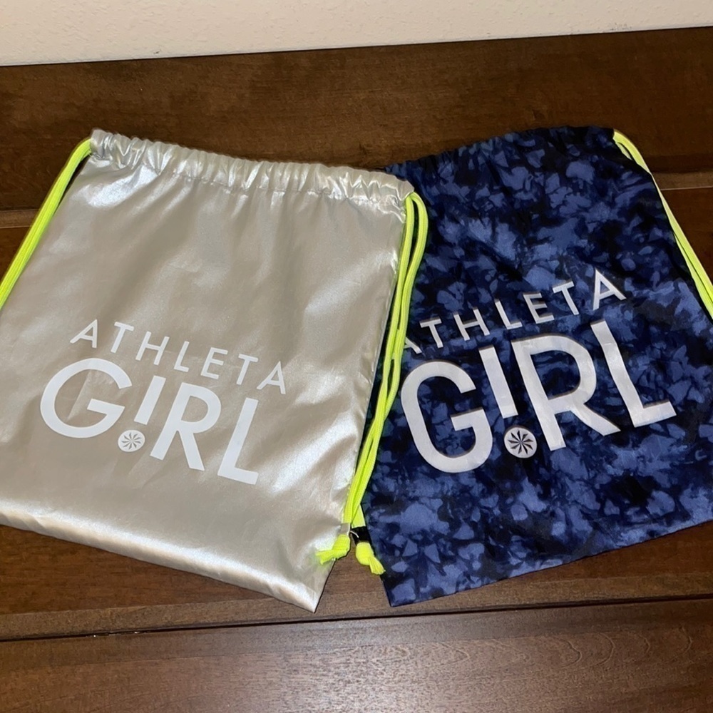 ATHLETA GYM 2 Backpack Silver white & Neon yellow